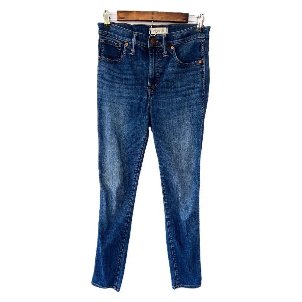 Madewell Dark Wash 10'" High Rise Skinny Denim Jeans Size 28